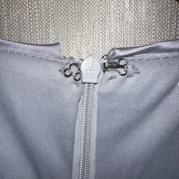 New 12th Tribe Pippa Silver Payette Long Sleeve Mini Dress S - Picture 9 of 12